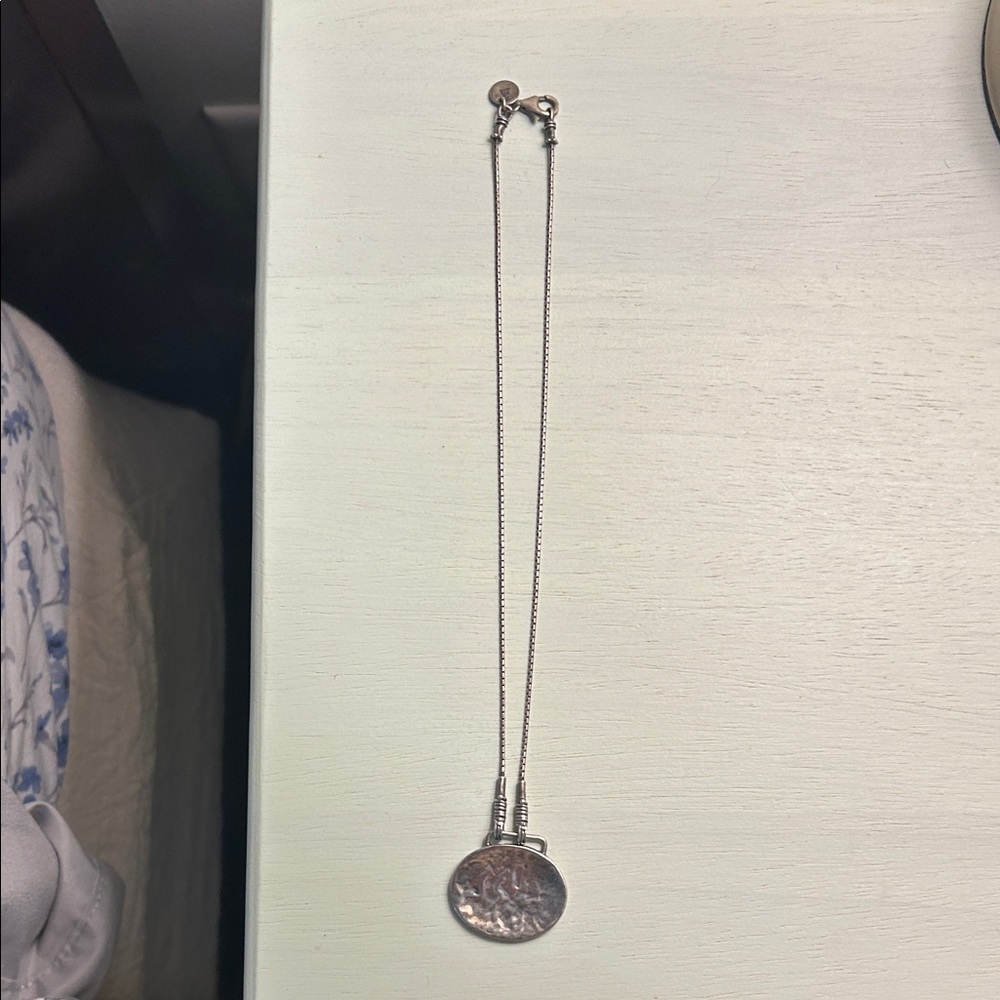 SILPADA Silver Round Pendant Necklace